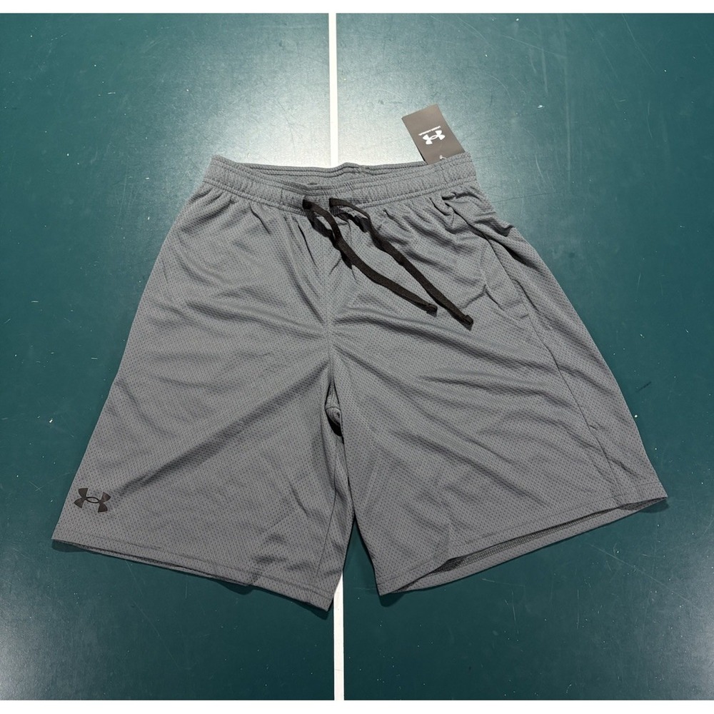 Under Armour Tech Mesh Shorts Men's Medium Gray 9" Inseam Athletic Running NWT